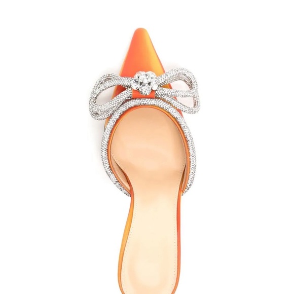 Brand new still in box MACH & MACH Double-Bow Crystal-Embellished Leather Mules - Picture 7 of 10